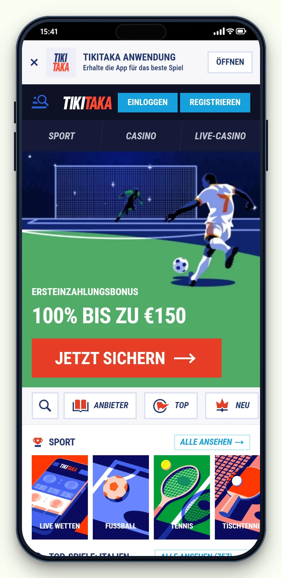 casino mit boku einzahlung: TikiTaka Lobby am Handy