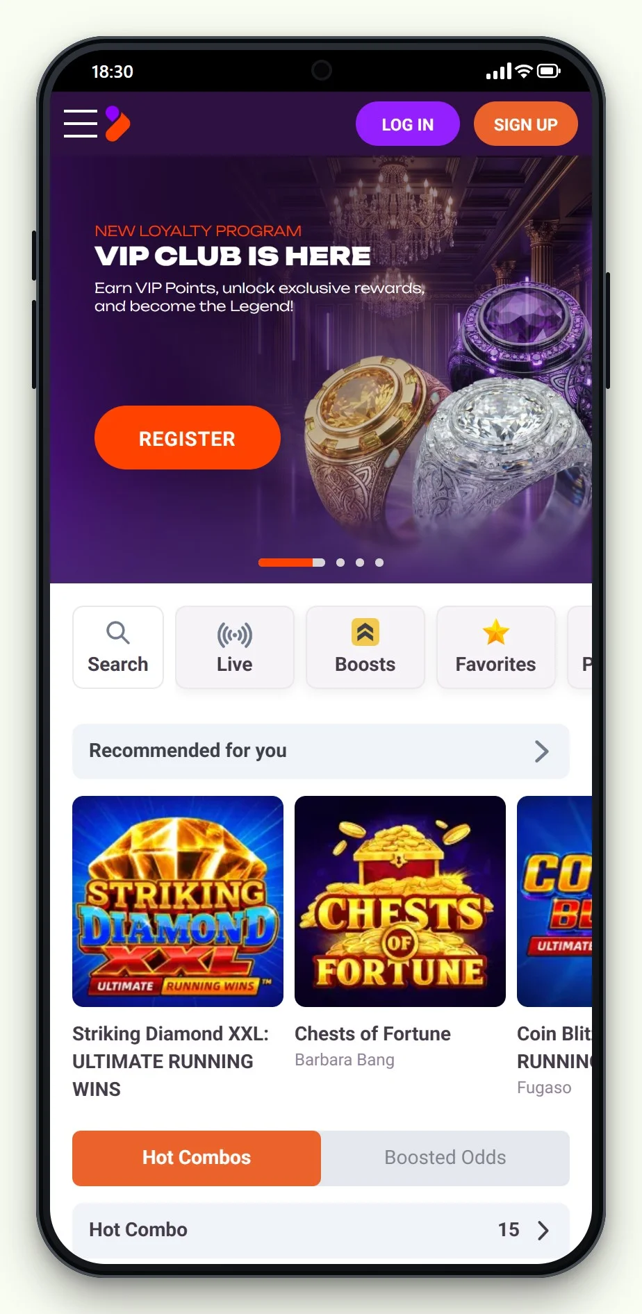 boku casino Ireland: TonyBet lobby on mobile