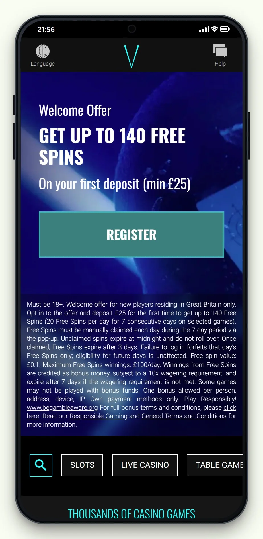 VoodooDreams on a phone, one of the pay by mobile slots not boku on this page
